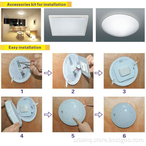 190*190mm 1787lm 18W LED 2dlamp